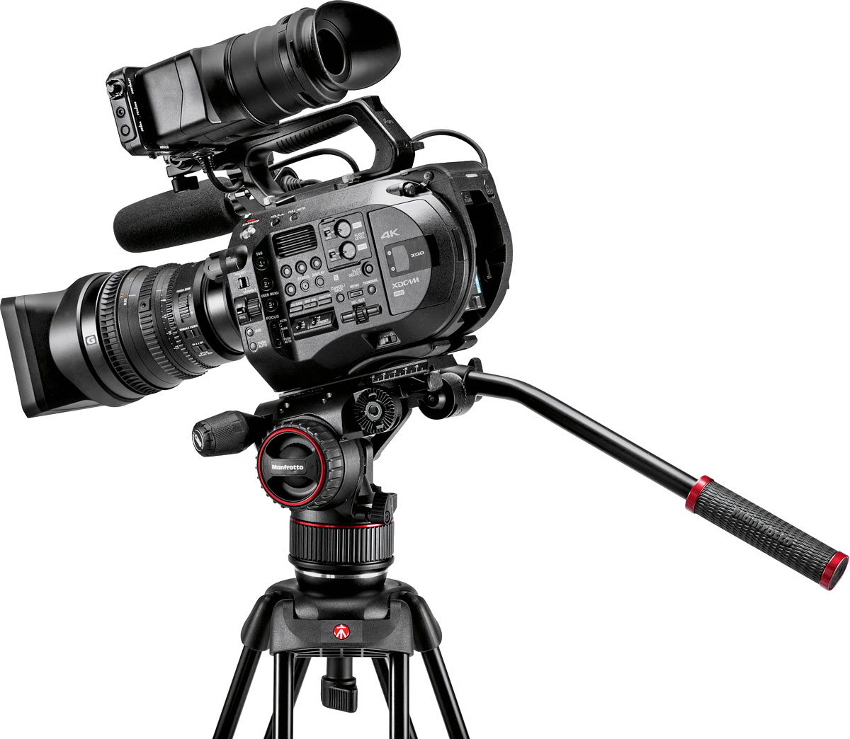 Treppiedi Manfrotto ideale per videocamere leggere