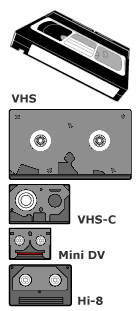 Riversamenti VHS, Video8, Hi8