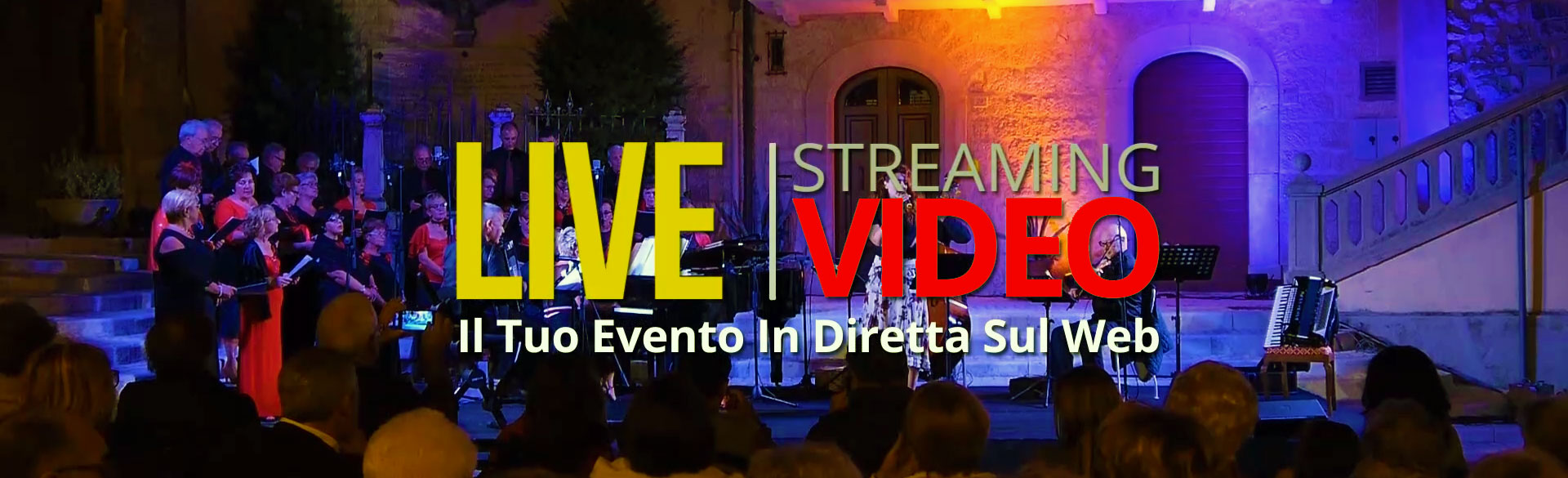 Riprese video professionali in diretta streaming per eventi istituzionali
