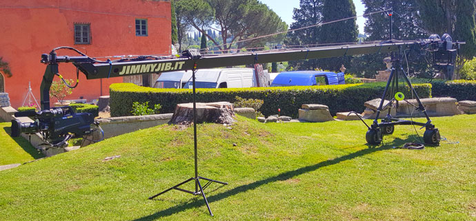 Servizio di noleggio del sistema Jimmy Jib Camera Crane