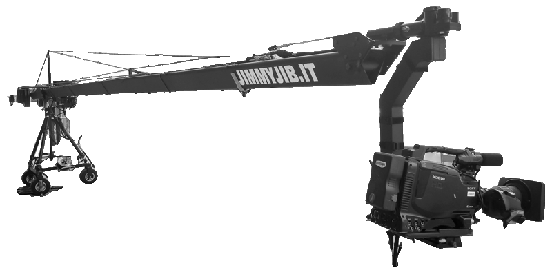 Noleggio Jimmy Jib 12 metri Italia - Dolly Track e Remote Head inclusi