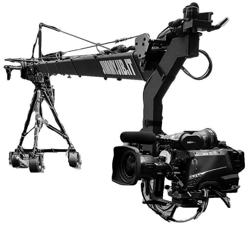 Noleggio Jimmy Jib 12 metri Italia - Dolly Track e Remote Head inclusi